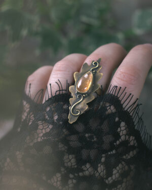 Mélopée de l'alizé - Bague artisanale pierre de soleil