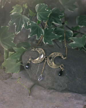 De l'ombre à la lumière - Collier lune double
