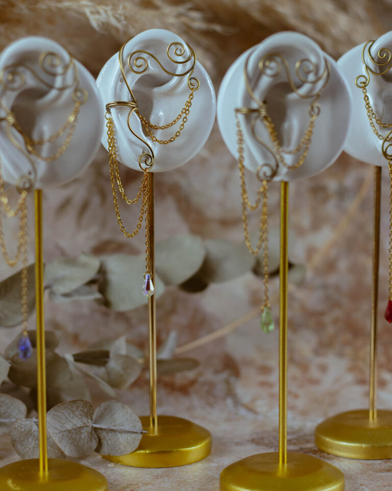 Décor d'oreille Lucielle en laiton