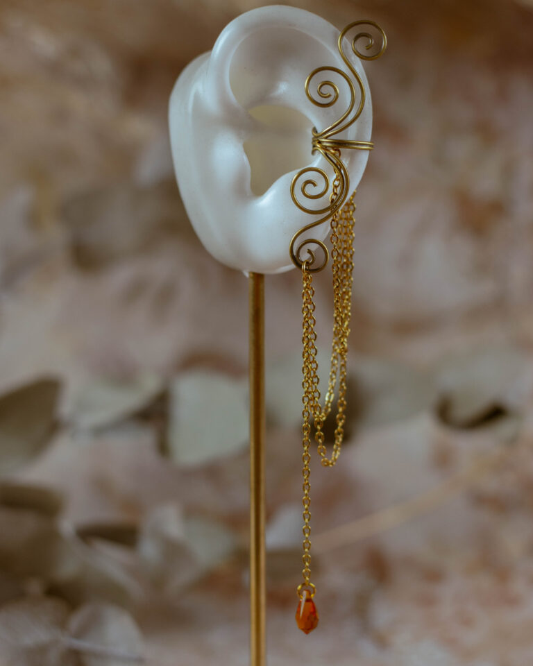 Earcuff Lunéa en laiton