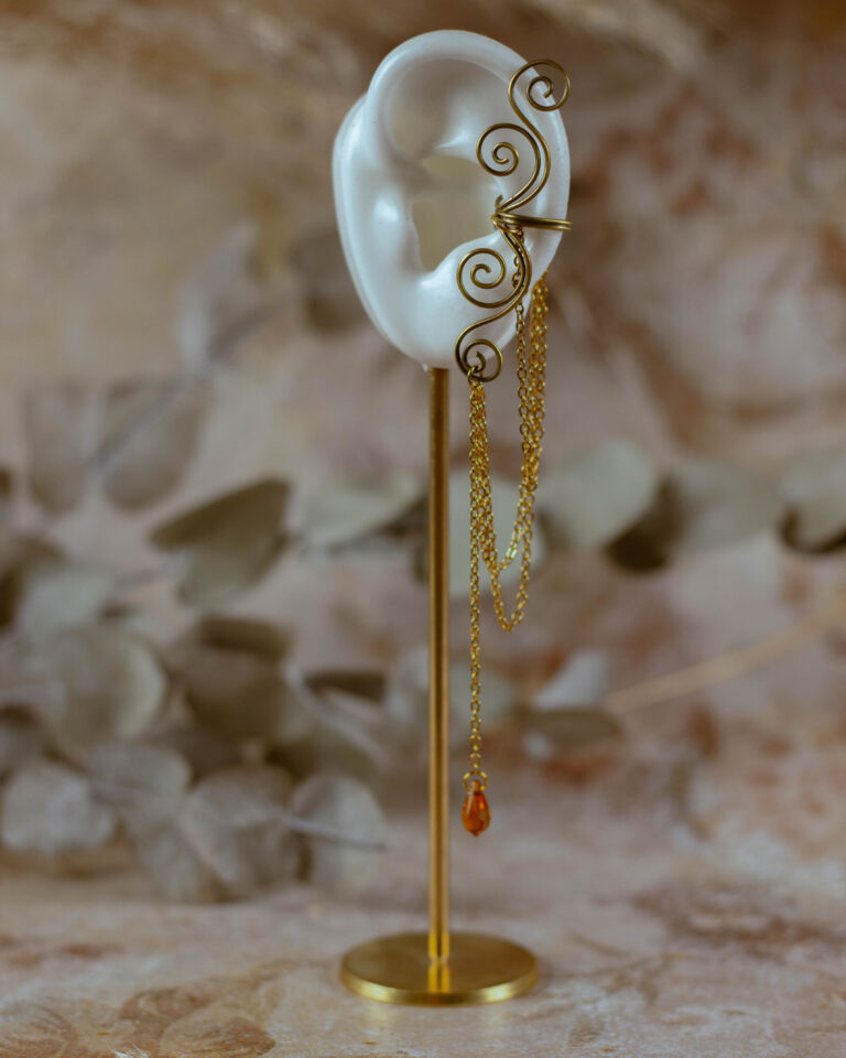 Earcuff Lunéa en laiton