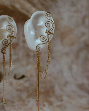 Earcuff Lunéa en laiton