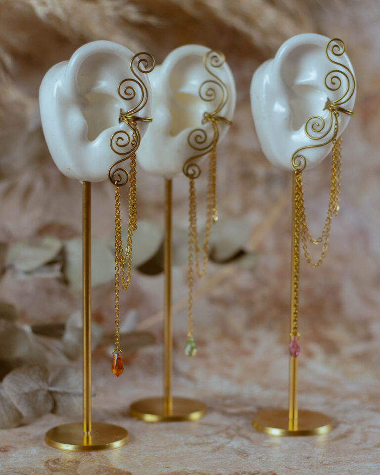Earcuff Lunéa en laiton