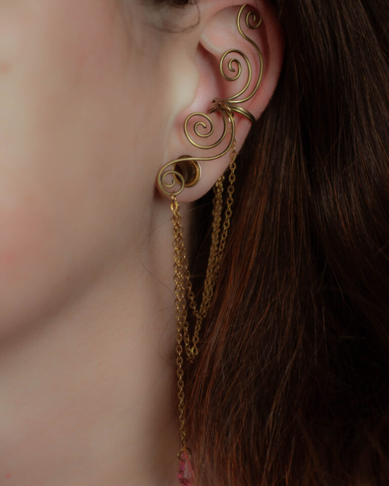 Earcuff Lunéa en laiton