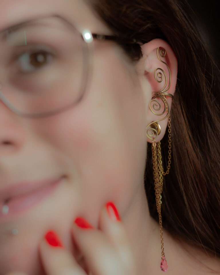 Earcuff Lunéa en laiton