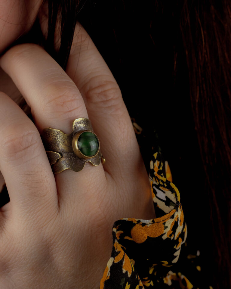 Bijoux artisanaux en laiton d'automne nature et fantastique-26
