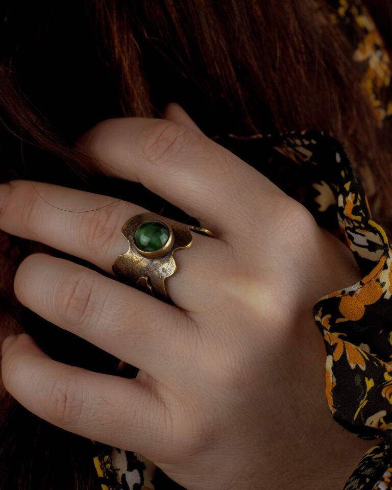 Bijoux artisanaux en laiton d'automne nature et fantastique-27