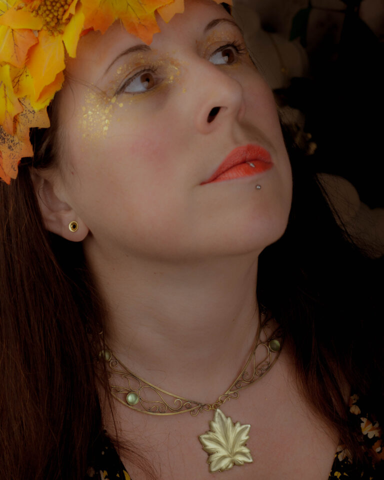 Collier plastron fait main art nouveau